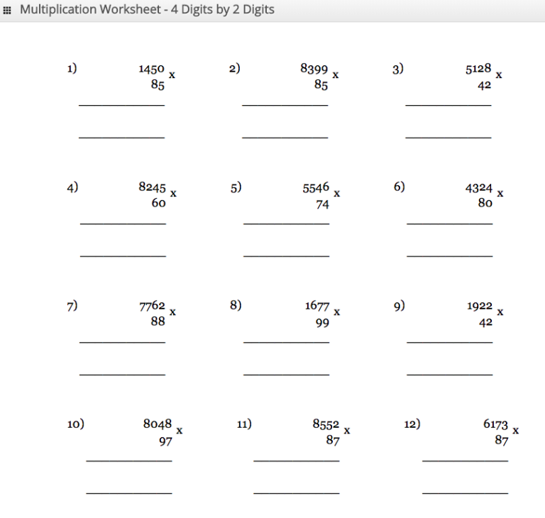 Free Multiplication Table Chart 1 to 500 [Printable PDF]