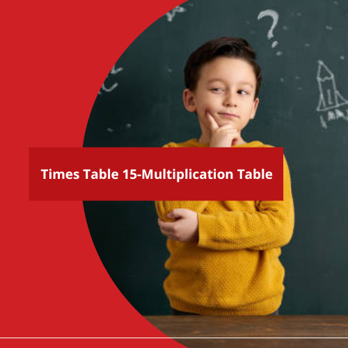 Times Table 15 - Multiplication Table