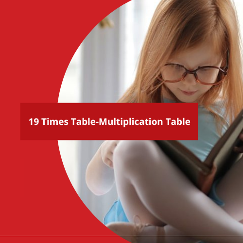 19 Times Table - Multiplication Table