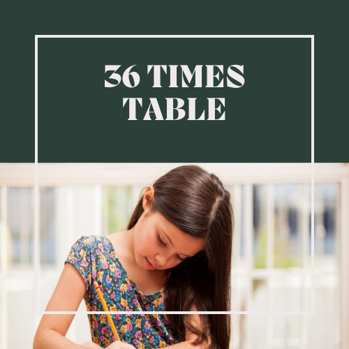 36 Times Table