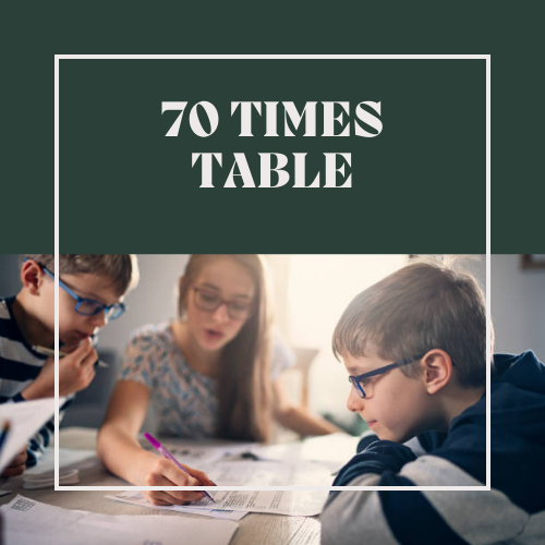 70 Times Table