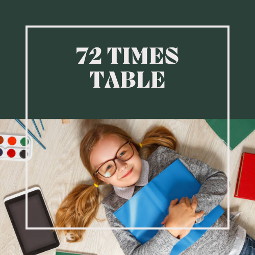 72 Times Table