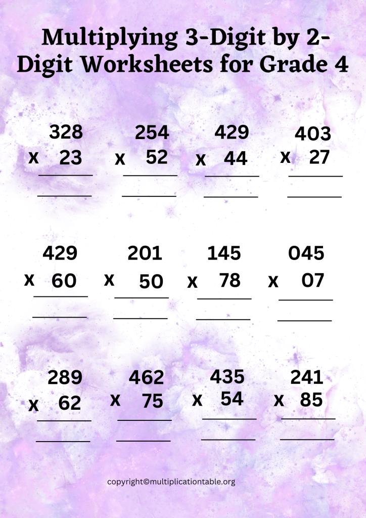 How to Multiply 3-Digit Numbers by a 2-Digit Numbers